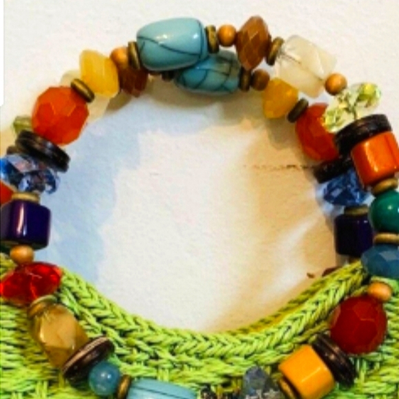 🧚‍♀️🦄EUC Cappelli Straworld Woven Handbag - Picture 2 of 4